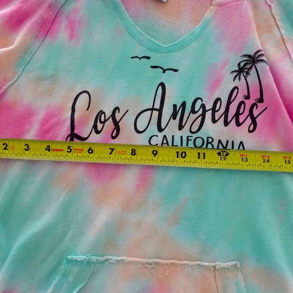 Los Angeles Tie Dye Long Sweater - Rainbow Color - Picture 9 of 10